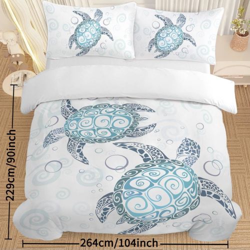 Turtle Bed Sets Ocean 3 Piece Turtle Themed Comforter Cover With 2 Pillowcases Turtle Bed Sets Ocean 3 Piece Turtle Themed Comforter Cover With 2 Pillowcases